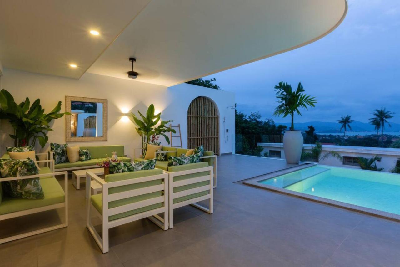 C Villa 8Br Luxury Seaview Villa, 2 Swimming Pools Ko Samui Eksteriør billede