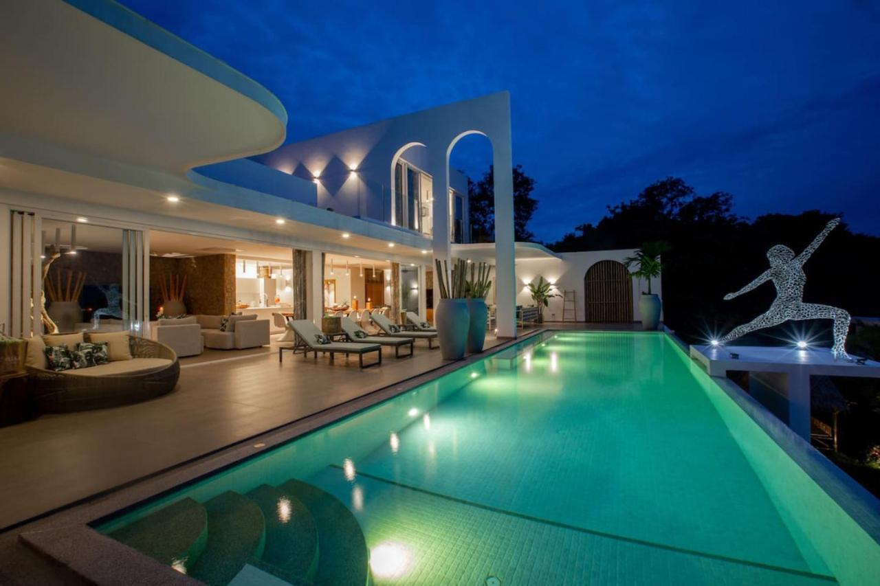 C Villa 8Br Luxury Seaview Villa, 2 Swimming Pools Ko Samui Eksteriør billede