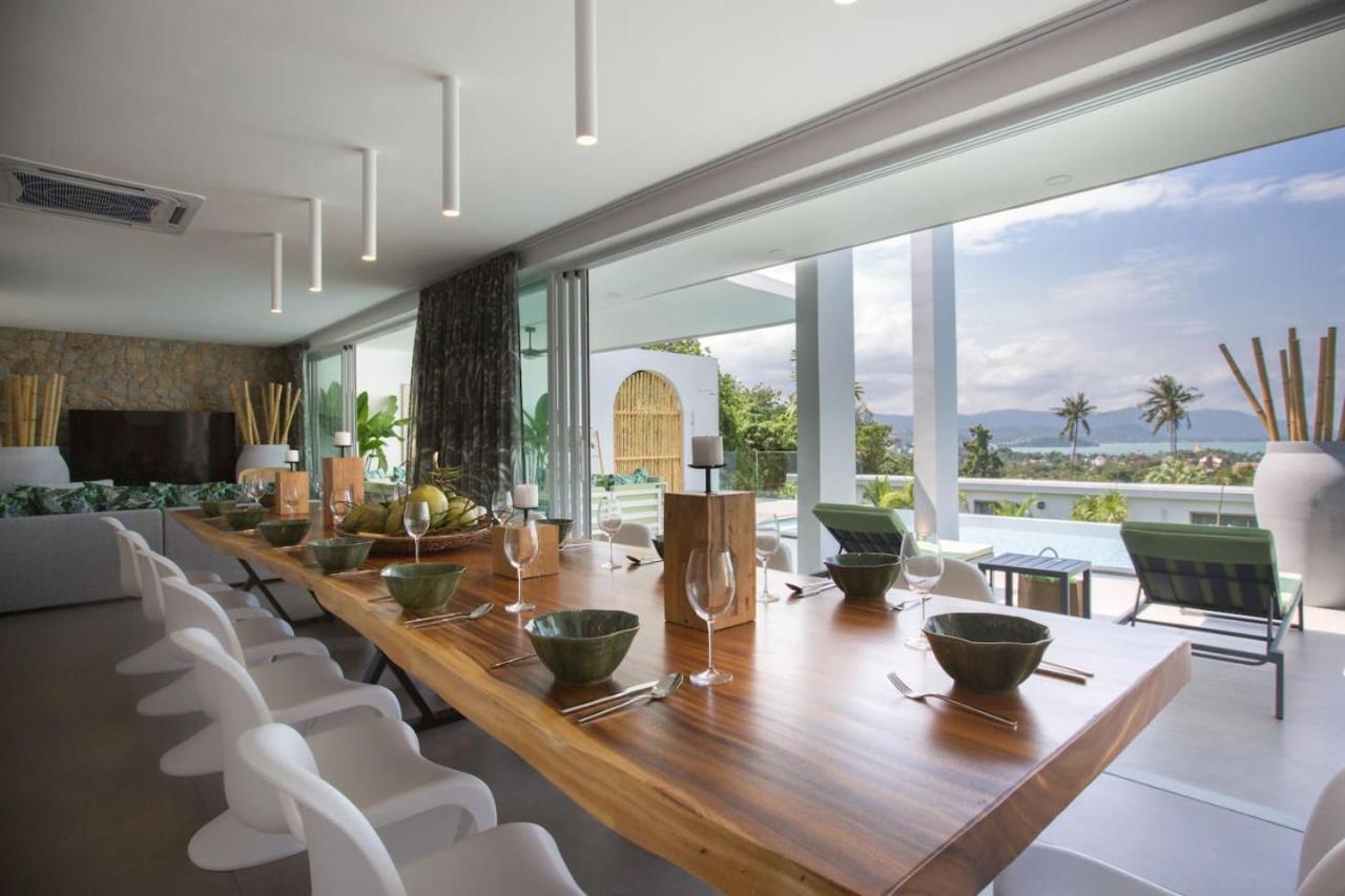 C Villa 8Br Luxury Seaview Villa, 2 Swimming Pools Ko Samui Eksteriør billede