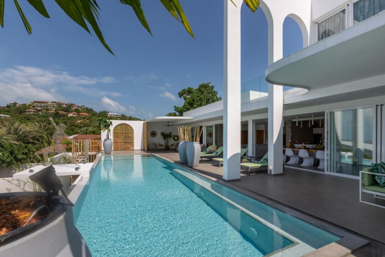 C Villa 8Br Luxury Seaview Villa, 2 Swimming Pools Ko Samui Eksteriør billede